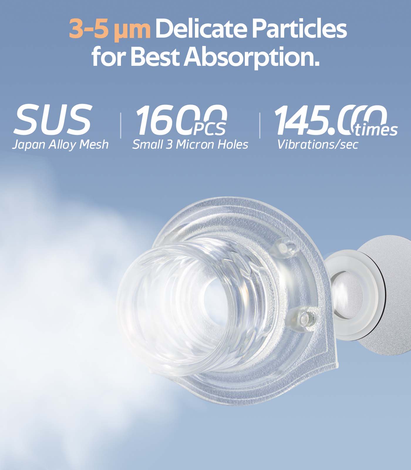 Boryan Wireless Handheld Mesh Nebulizer