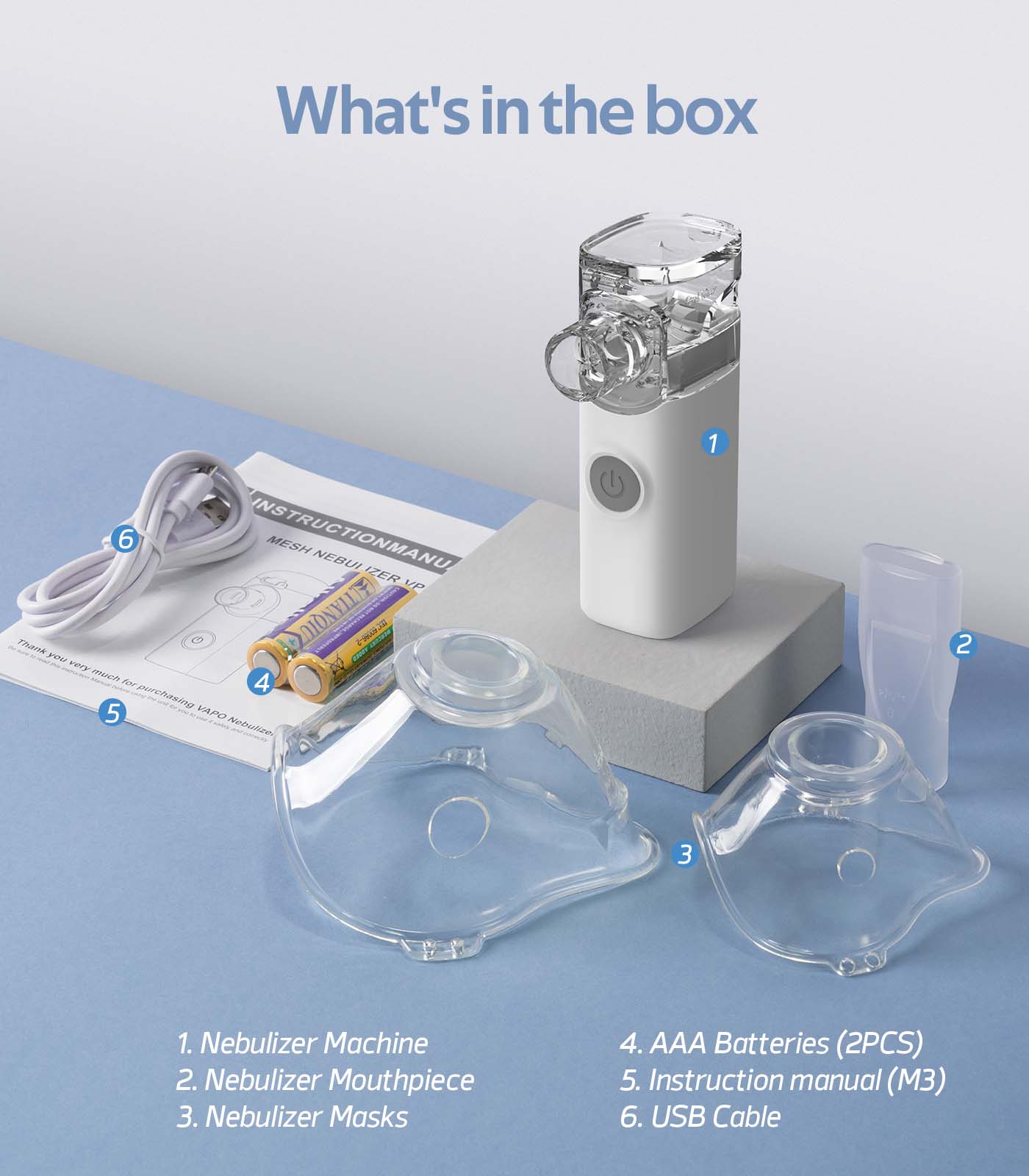 Boryan Wireless Handheld Mesh Nebulizer