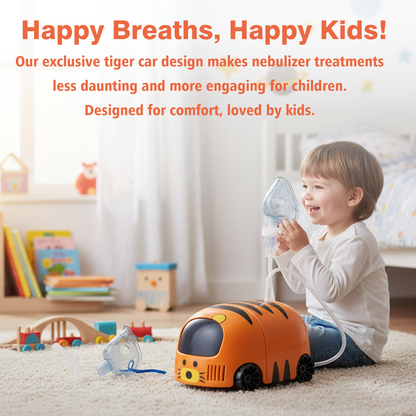 Little Tiger Kids Nebulizer Machine | Cute Lightweight Children's Nebulizer for Home & Travel