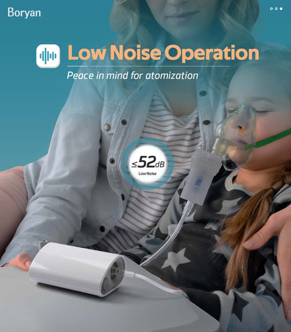 Boryan D1 Compressor Nebulizer Machine for Home Use