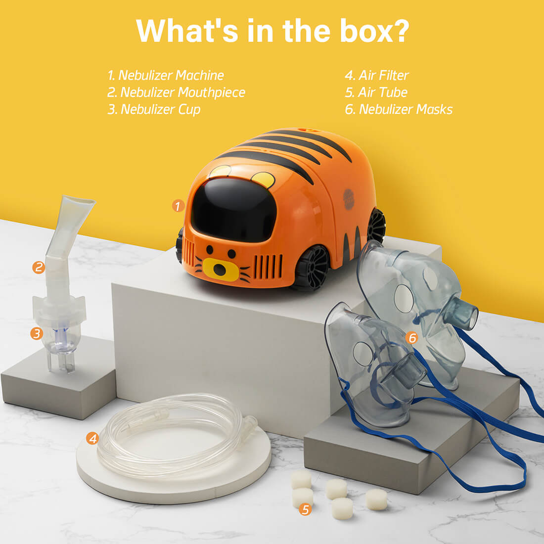 Children's Nebulizer Machine Light Weight Nebulizer Therapy 5